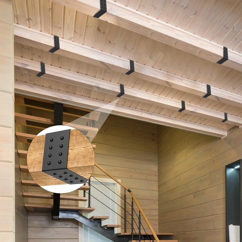 LFUTARI 5ft Faux Wood Beam Strap，Flexible Beams Gap Hiding Strap, Wood Beams Metal Look Strap，Architectural Products for Faux Wood Beams,Ceiling Beam and Cabin Shutters Accessories (2.36"Width) - Image 5